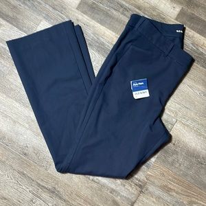 Womens Pixie Flare Navy Dress Pants